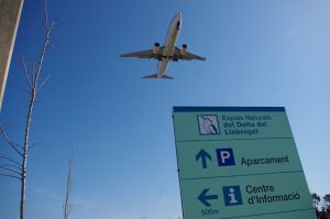 aviones en el parque del delta del llobregat