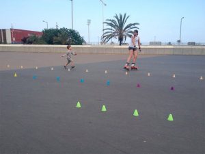 patinar en familia