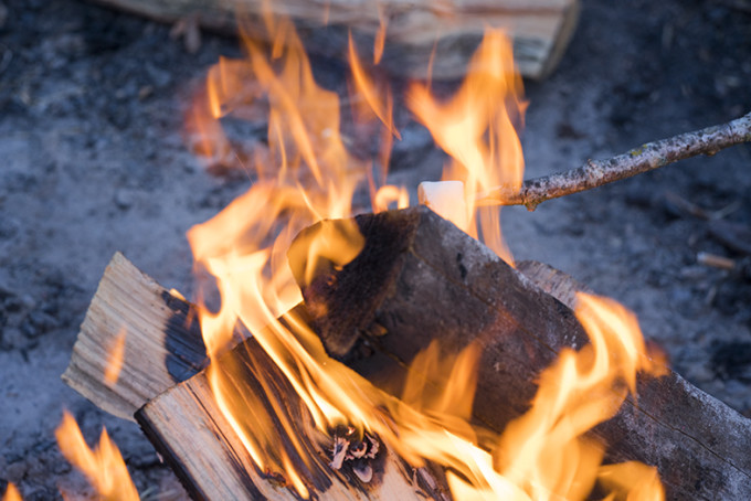 Fuego para caldear el ambiente