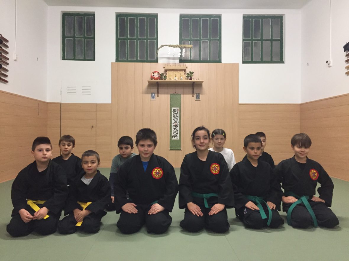 Niños y niñas en Genbukan Benten Dojo