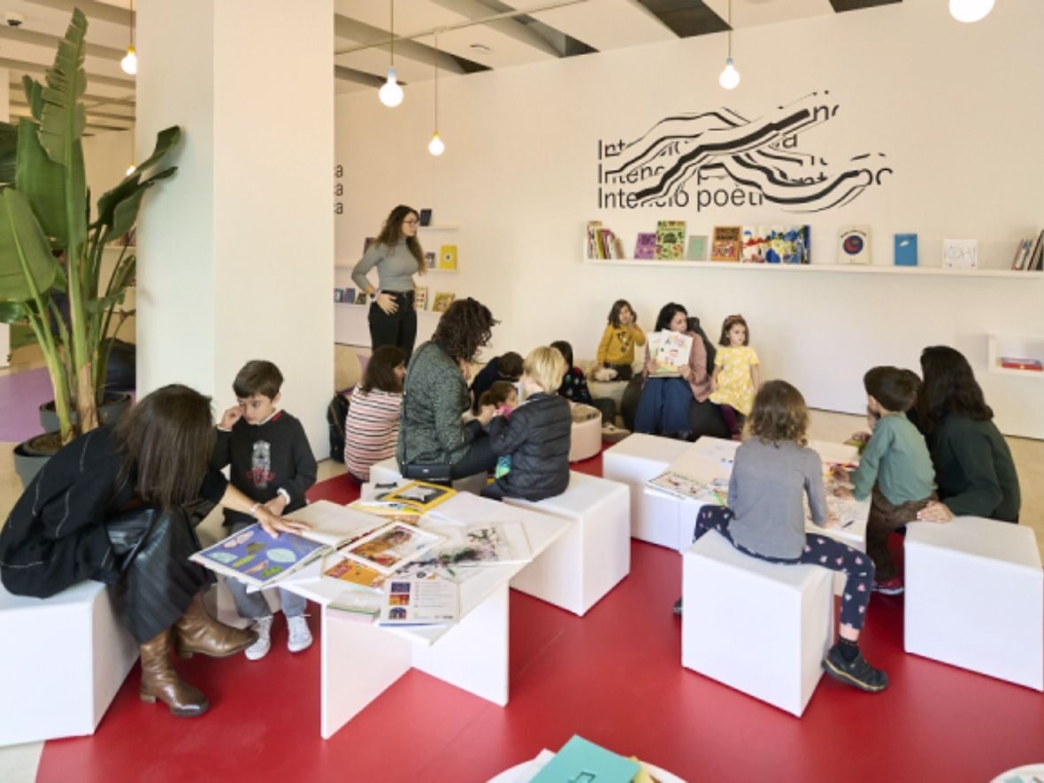 Espai Familiar de Lectura en el Macba. Agosto en Barcelona con niños