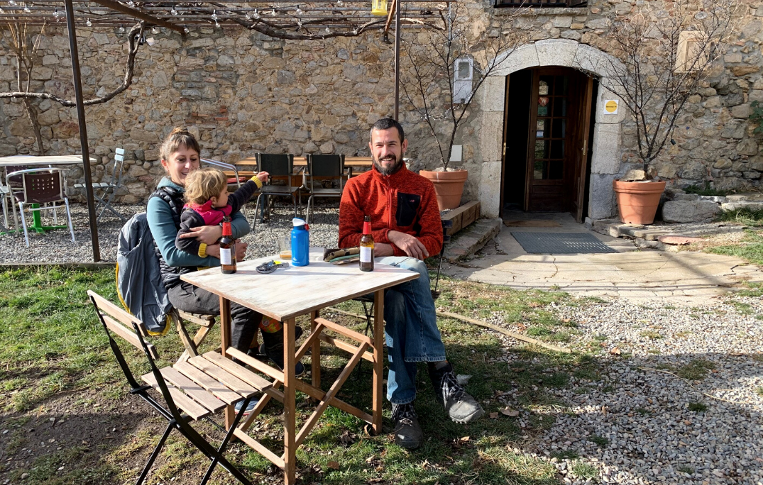 familia casa rural porche