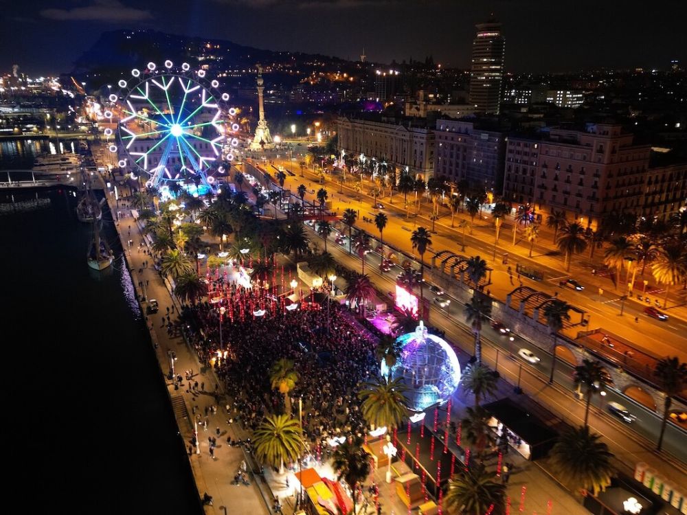 Planes navidad niños barcelona noria port vell