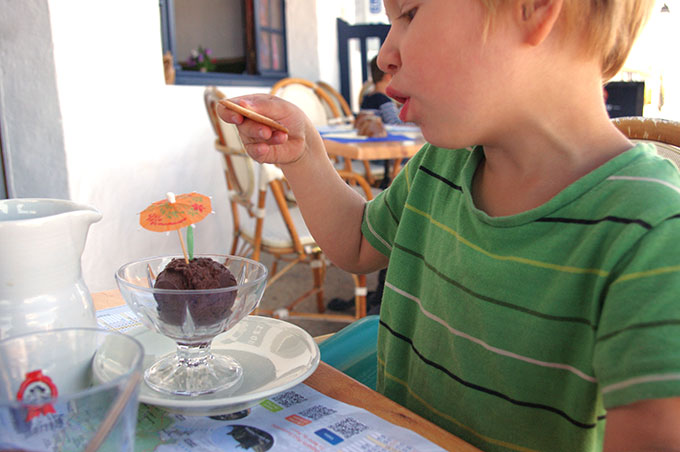 helado chocolate