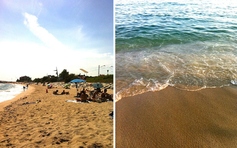 playa llavaneras cerca Barcelona