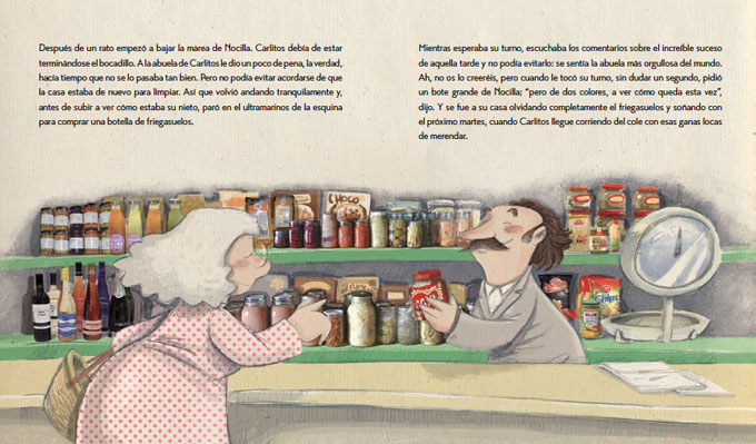 El bote de nocilla, escrito por Noelia Terrer e ilustrado por Subi.