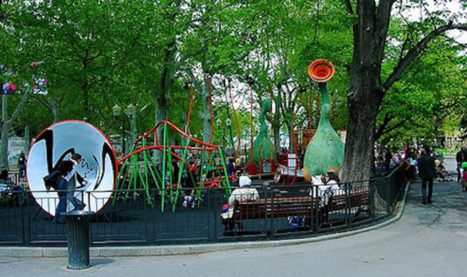 Montpellier. Parc infantil. Esplanade Charles de Gaulle
