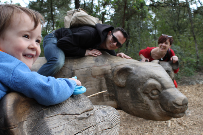 Montpellier. Zoo. Osos en familia 1