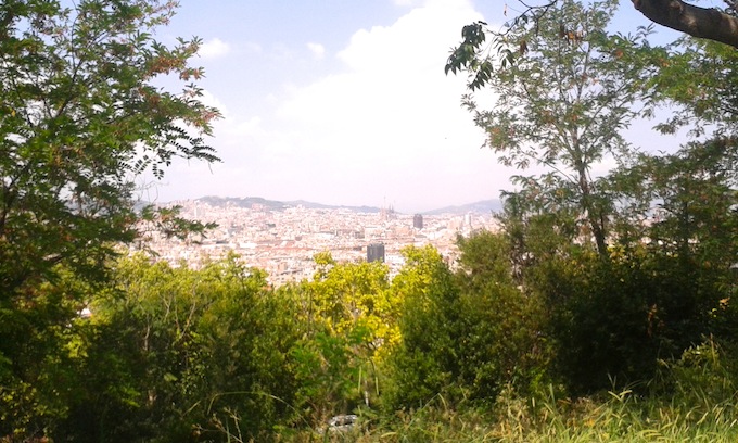 Jardins Brossa. Vista desde la tirolina