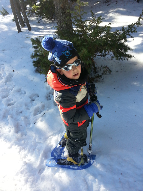 excursion raquetas nieve ninos