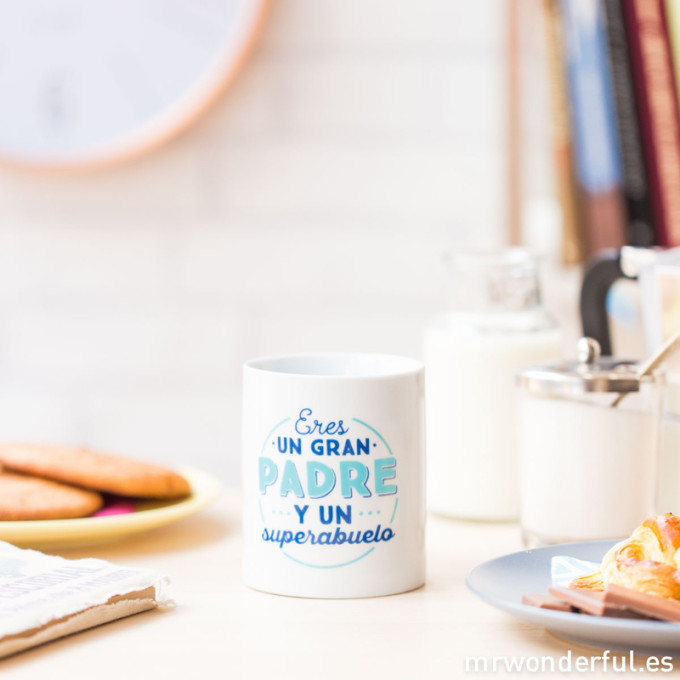 Taza padre genial Mr. Wonderful » Regala Pau-Pau