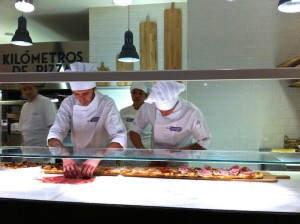 Kilómetros de pizza
