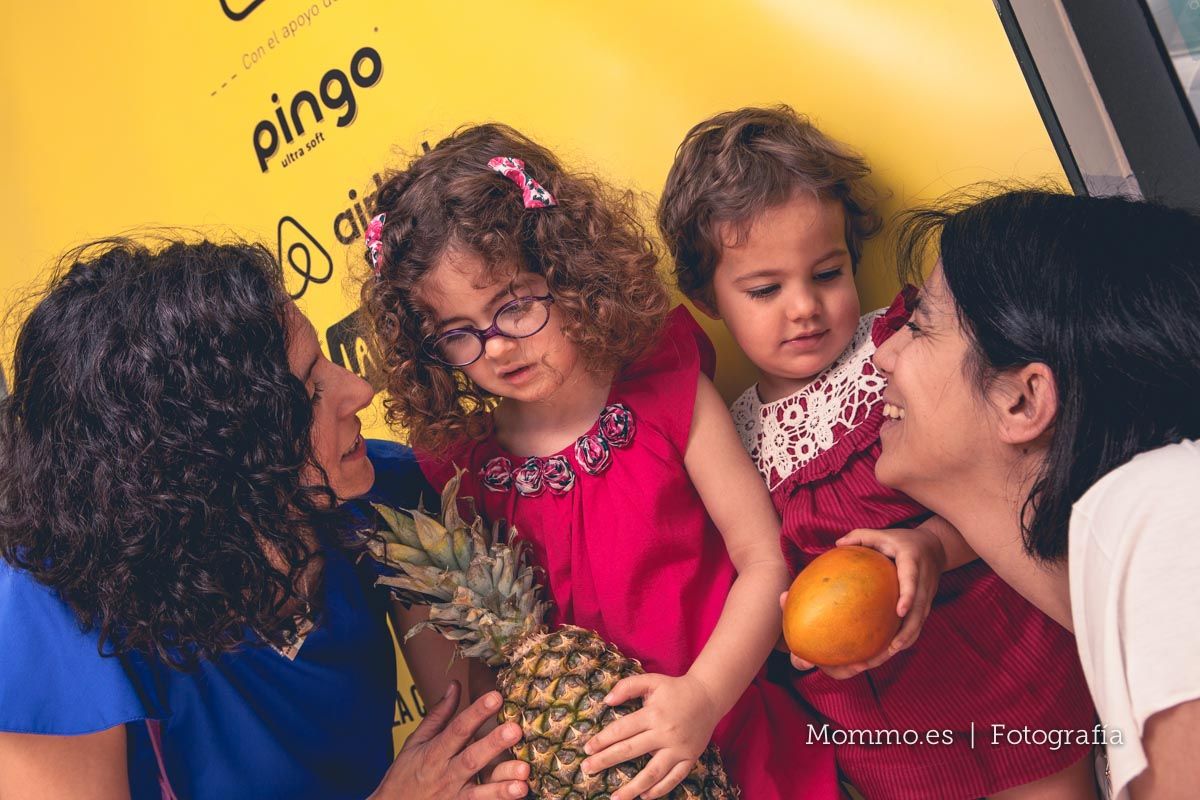 Presentación guía FoodieKids en Madrid. Cruz y Noemi